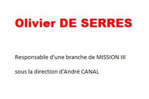   Olivier DE SERRES 
